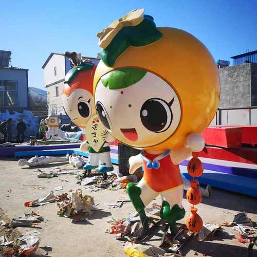 玻璃钢雕塑厂家供应大型彷真水果蔬菜模型景观卡通雕塑户外摆件