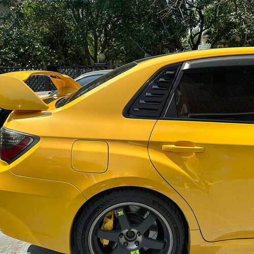适用斯巴鲁翼豹WRX STI 2011-2014车窗三角窗百叶窗车贴外饰改装