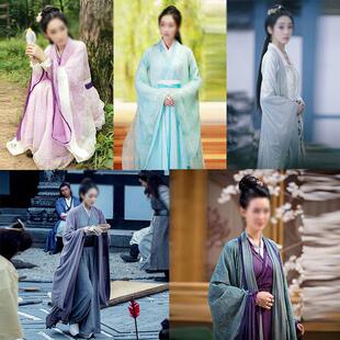影视同款女古装清新汉服侠女仙女古装飘逸夏季女古装演出服