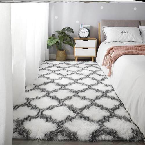 Carpets Plush carpet bedroom rug bedside blanket floor mat 1