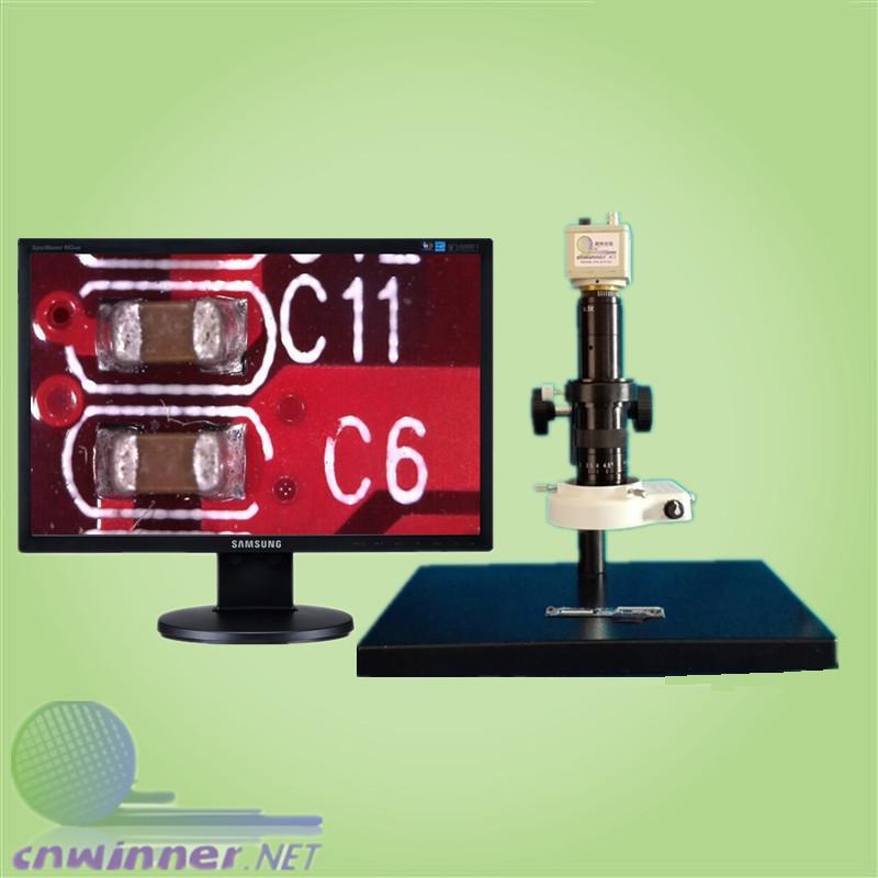 供应高清视频检测显微镜 7-300倍 VGA/HDMI输出可选视频显微镜