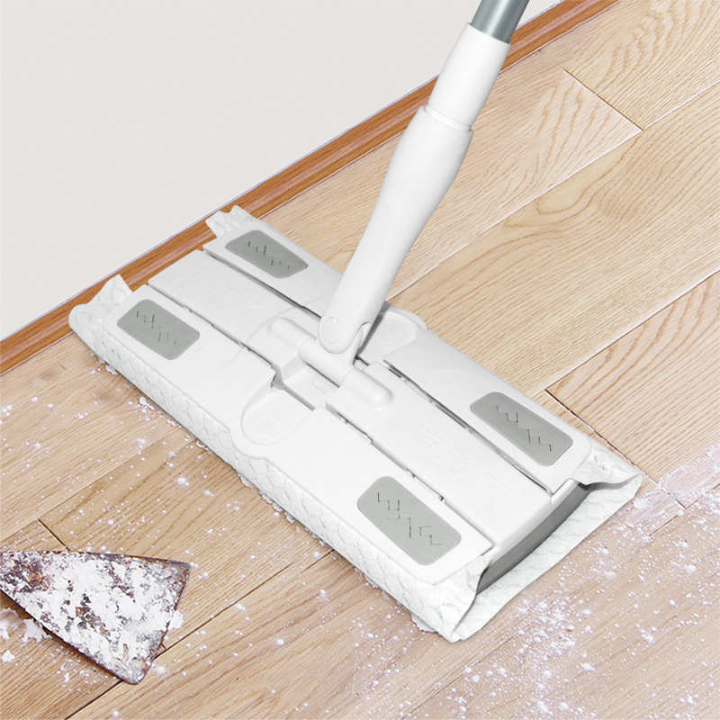 洁通宝静电除尘拖把一次性无纺布家用懒人免手洗干湿两用平板拖把