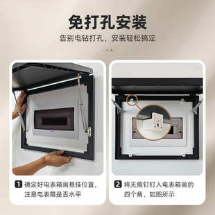 美式葫芦电表箱盖板装饰画复古中古风配电箱多媒体盒遮挡箱挂画