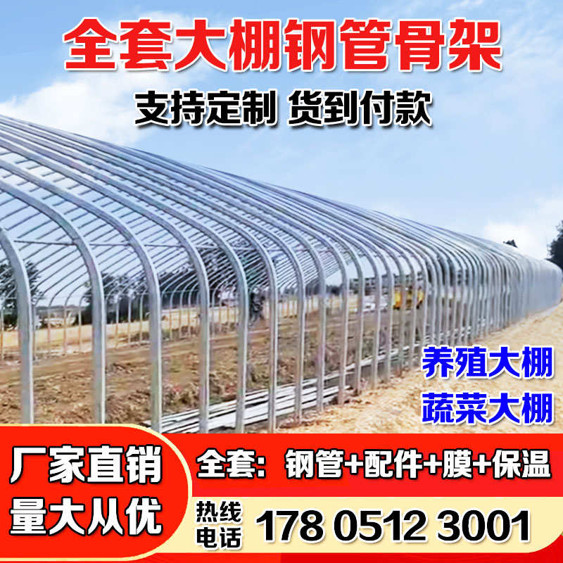 【价格可议】养殖大棚钢管骨架蔬菜大棚配件用品全套种植家用温室