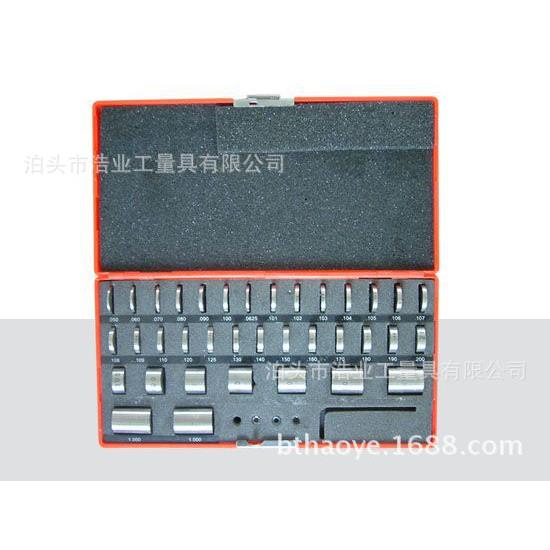 36件圆块规公制1.27-25.4mm英制圆量块0.05-1英寸圆形标准量块