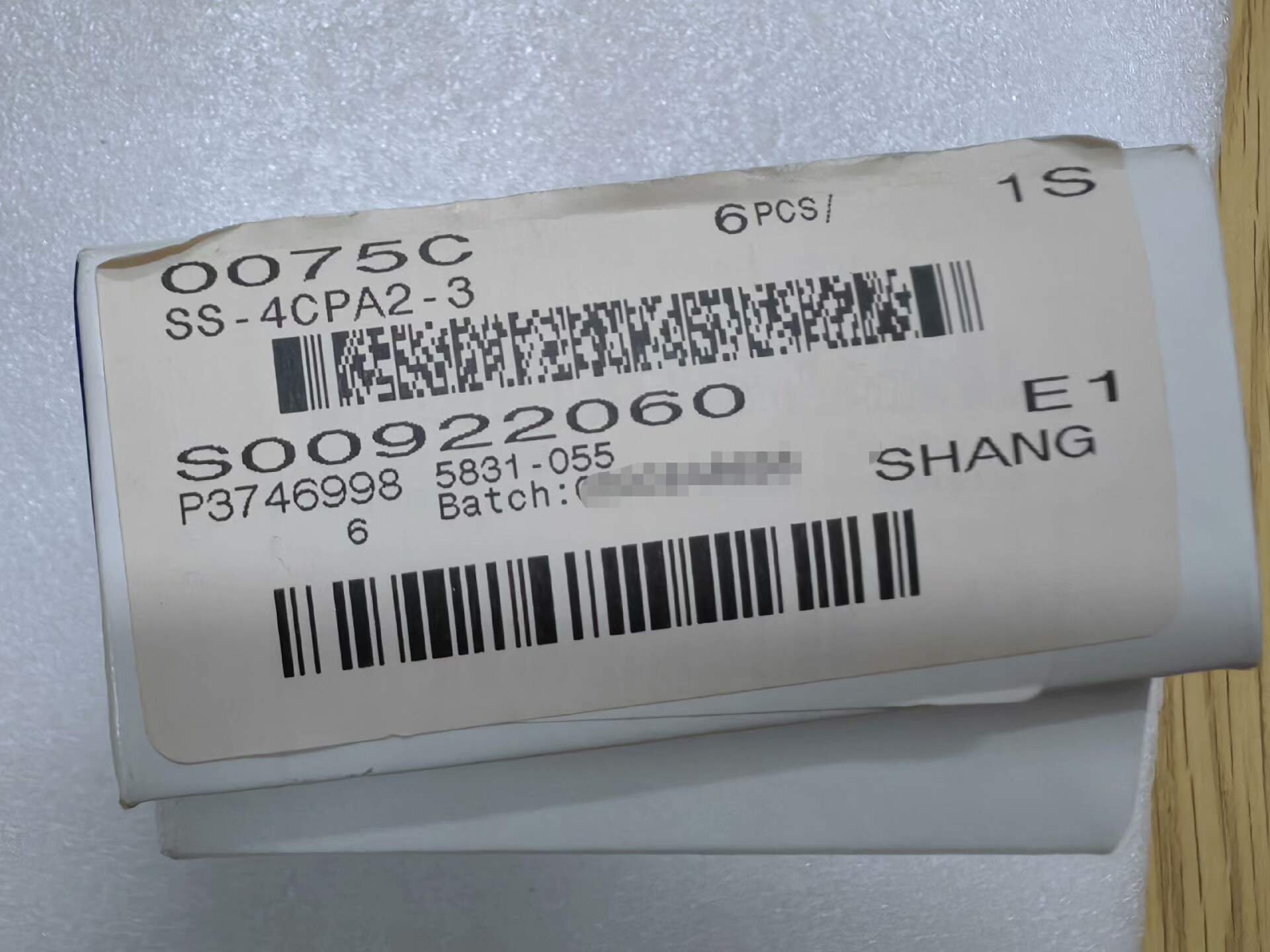 世伟洛克 Swagelok   SS-4CPA2-3  全新