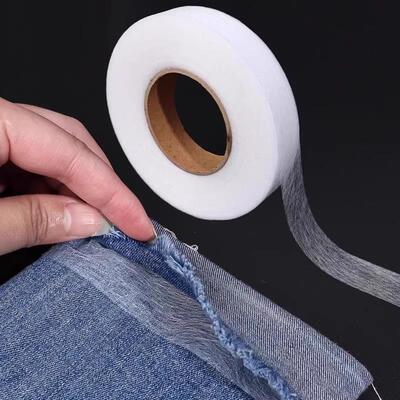 Double-sided adhesive fusible interfacing for hemming pants,