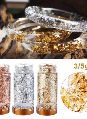 Shiny Gold Leaf Flake Resin Epoxy Mold Art Decoration Gold