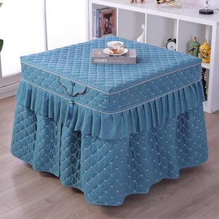 烤火罩加厚茶几暖炉罩套正方型取暖桌罩套长方形冬季烤火被电炉罩