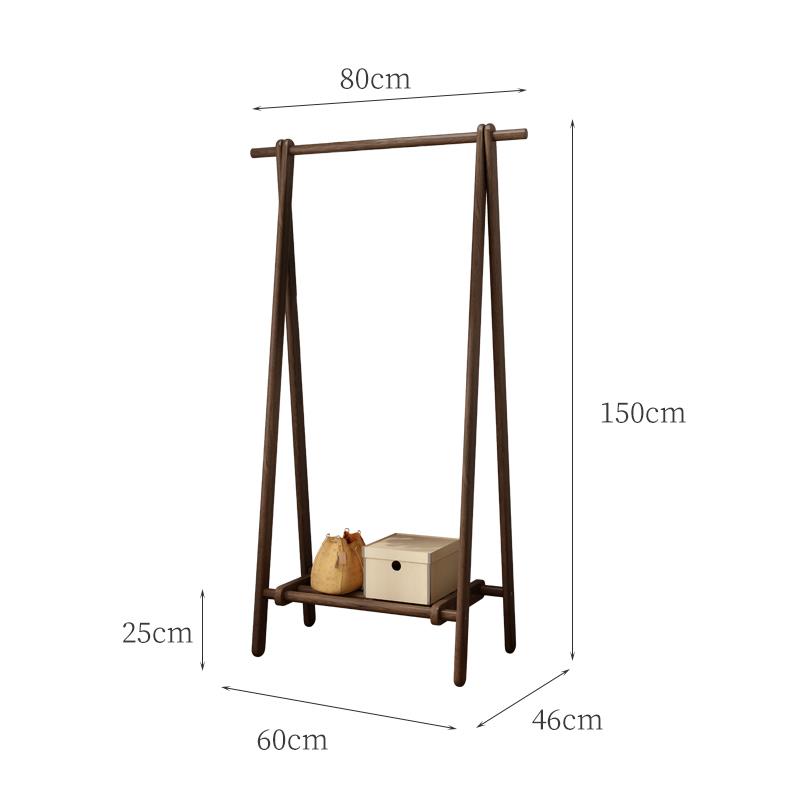 正品木衣实帽架落地卧家用隔夜衣服收纳神器民挂宿酒店室专用入户