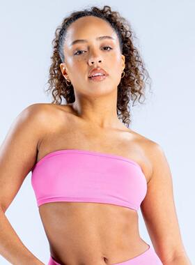 Women ' s High Elastic Shockproof Backless Tube Top Bra ,