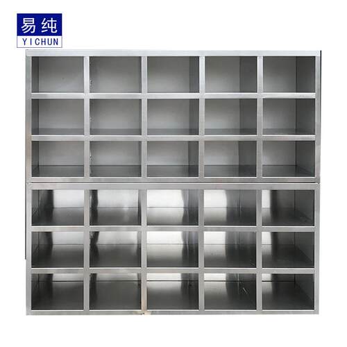易纯净化多层分格鞋柜SS304不锈钢制品车间员工用鞋柜