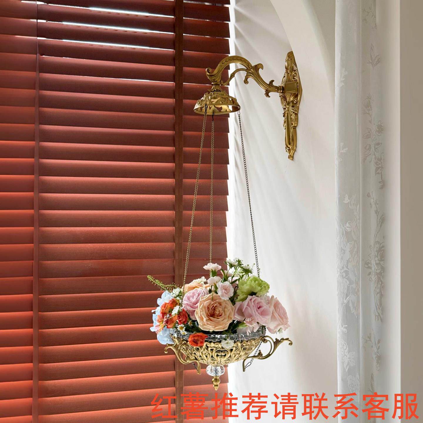 中古覆古客厅法式壁挂墙上花器花园卧室阳台花篮盆装饰香薰扩香器