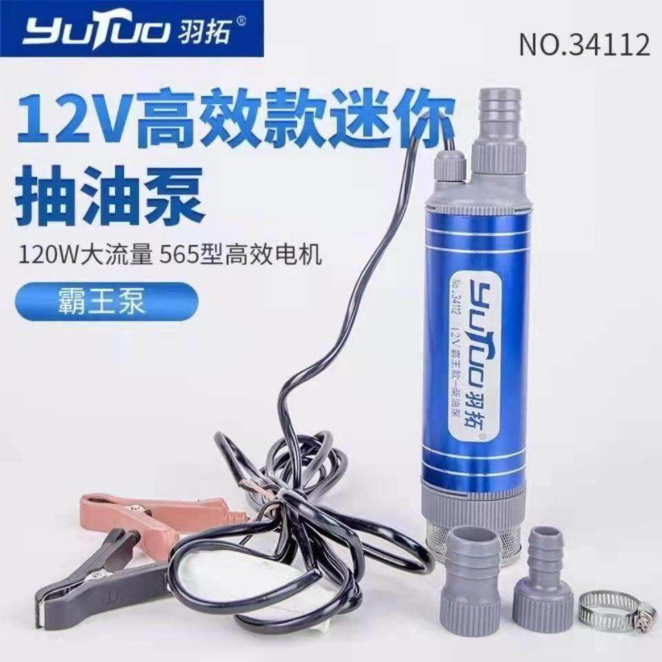 羽拓霸王抽油泵电动正反转24v柴油泵油桶泵小型家用抽水无刷电机