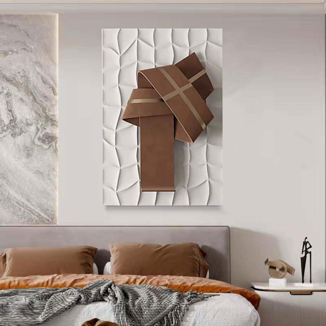 现代简约玄关轻奢抽象装饰画客厅餐厅立体浮雕装饰画酒店高端挂画