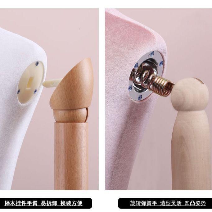 新款直销彩色丝绒模特道具女半身人台服装店韩版带头全身婚纱模特