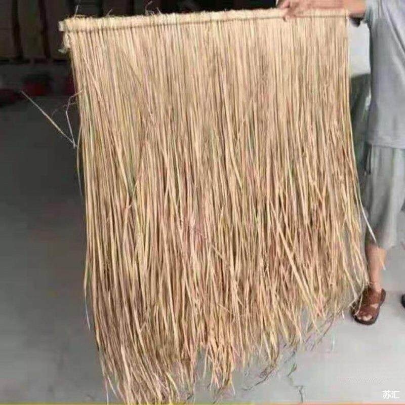 仿真茅草屋顶装饰塑料毛草屋檐真茅草屋天然茅草瓦真茅草亭真稻草