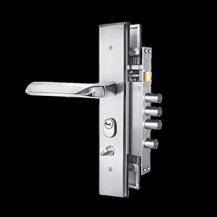 门304门防盗锁套装家用通用型不锈把手锁体钢C级锁大门ZTH锁锁锁