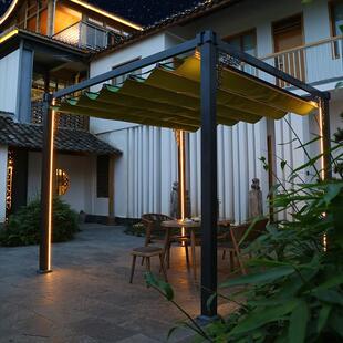 艾美418佳青箬笠葡萄户外休闲花园凉亭庭子院铝合金架遮棚露台亭