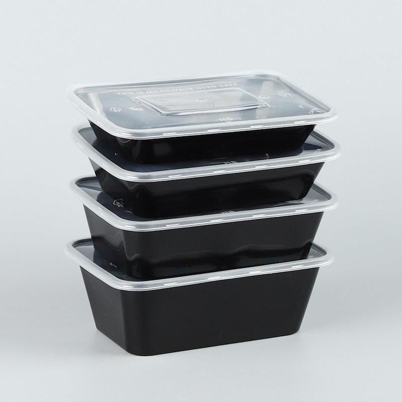 美式方形一次性餐盒食品级加厚外卖打包盒商用带盖塑料便当饭盒