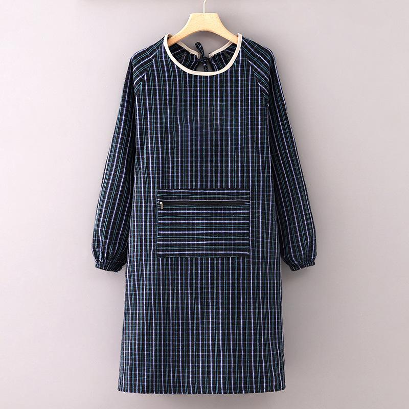 工作服牛仔长袖围裙厨房围裙套装