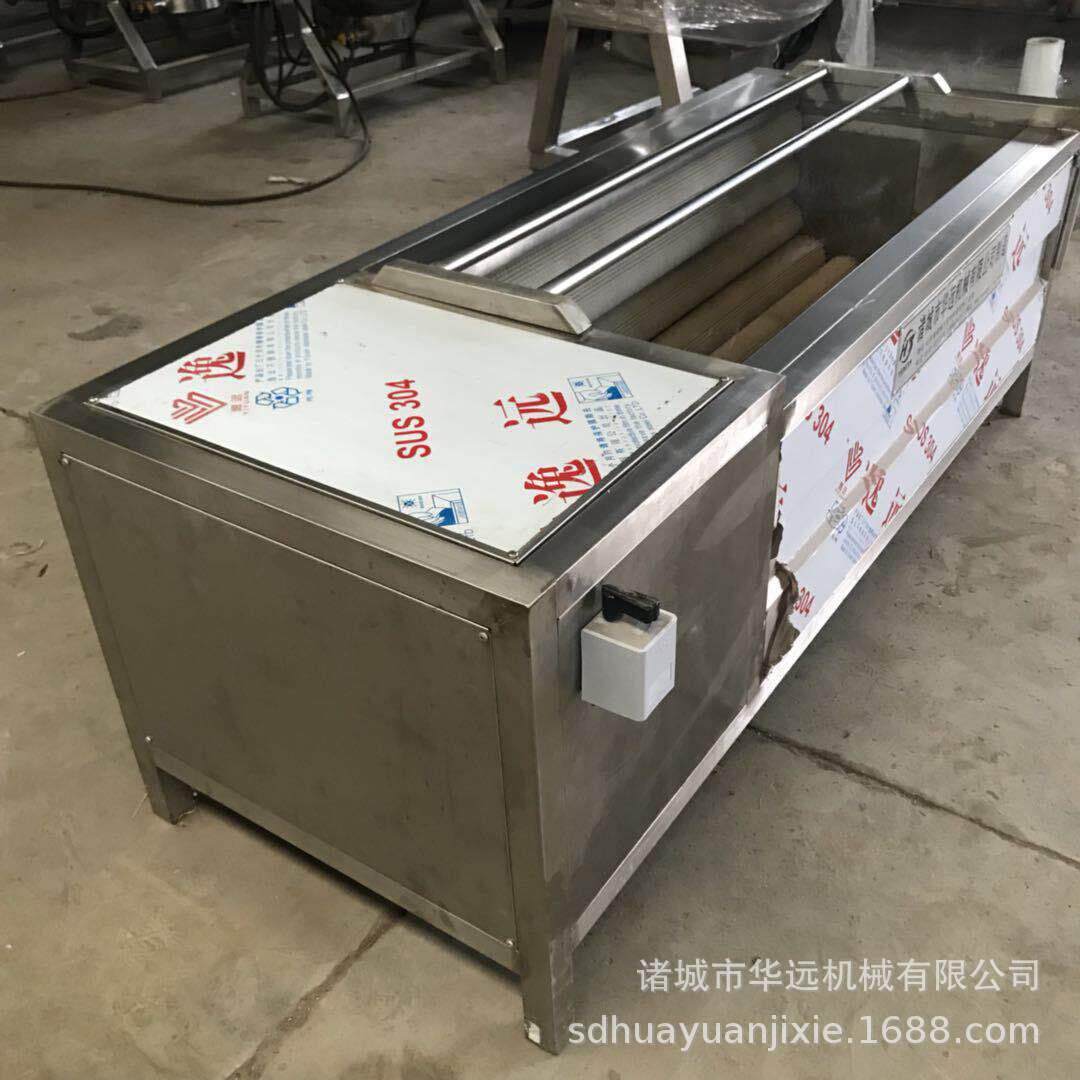 商用大枣清洗机自动出料红枣毛辊清洗设备鲜枣清洗除水风干流水线