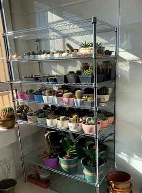 客阳台厅杂物收纳F968THS5整理架家用货批不房锈钢色置物架多层架