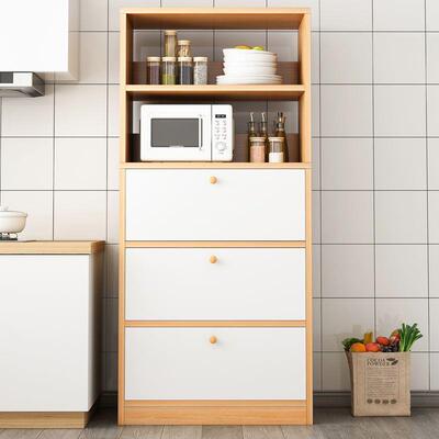 简易橱柜靠家用厨房出落租屋一体墙地置柜多层收纳柜厨房物储MSC