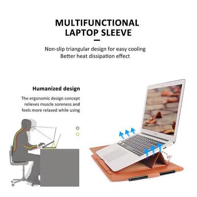 3 in1 Laptop Bag Case for Macbook Air Pro PU Leather 13/14/1