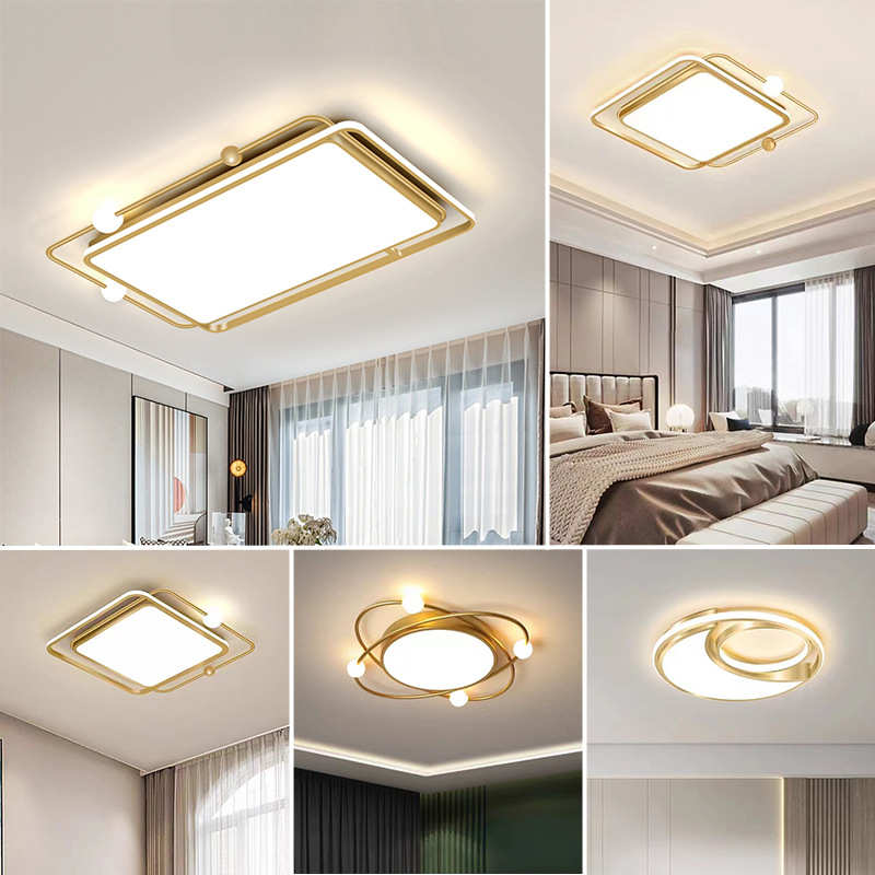 书房吸顶灯大气长方形卧室屋客厅组合北欧灯具套餐全现代简约led