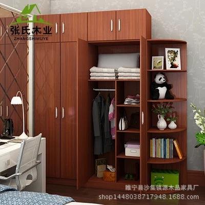 简易板式家具23456门衣柜大容量储物柜儿童衣橱阳台组合收纳