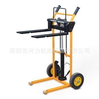 好拉牌便携式液压老虎车SYT150A手推叉车堆高车150kg升高搬运叉车