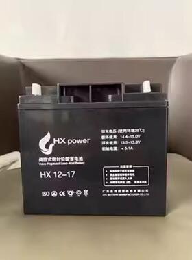 金悦诚HXpower蓄电池HX-12V7AH12AH17AH18AH24AH33AH38AH消防主机