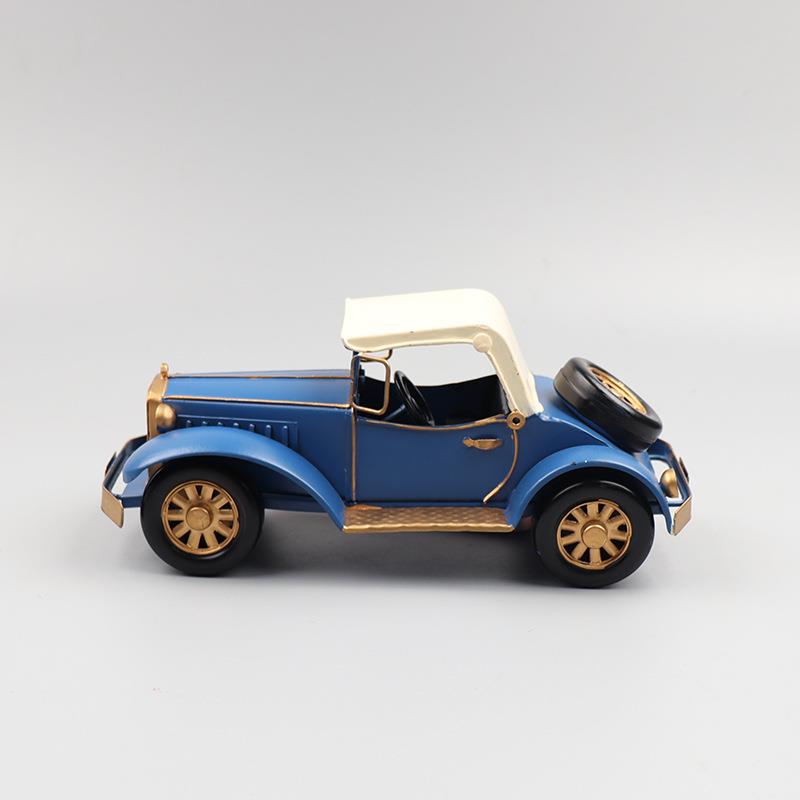 美式1118老爷爷车模型复古铁艺工品摆个性件家居客厅玄关橱柜酒吧