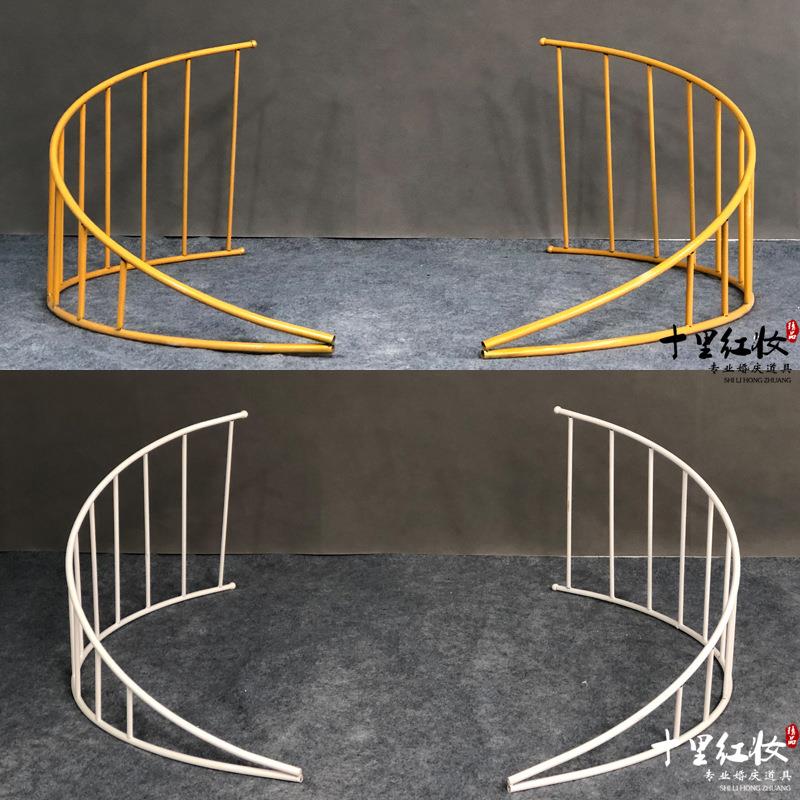 2019婚庆道具铁艺弧形围栏 婚庆舞台装饰 铁艺弧形栅栏婚礼路引