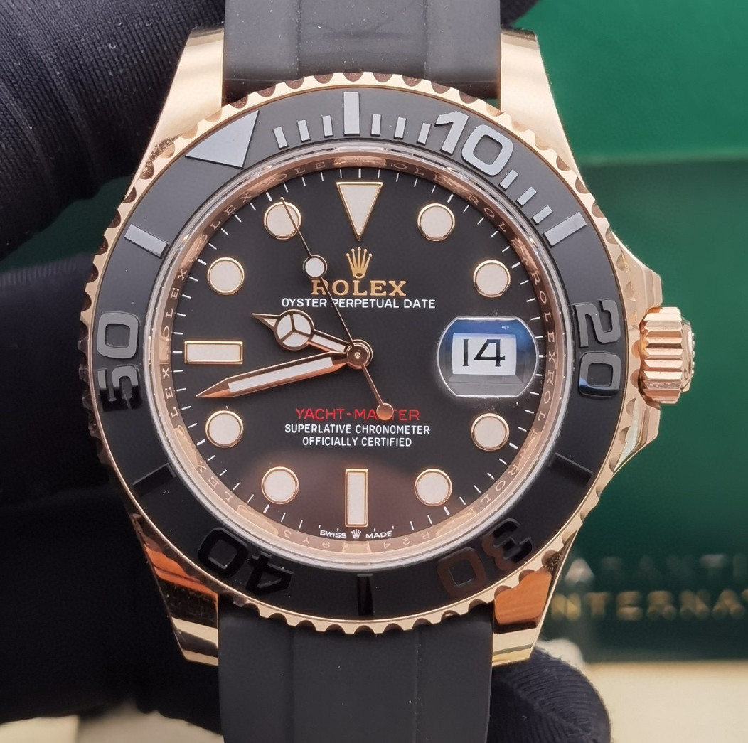 99新未使用40mm劳力士游艇名仕型系列m126655玫瑰金自动机械男表
