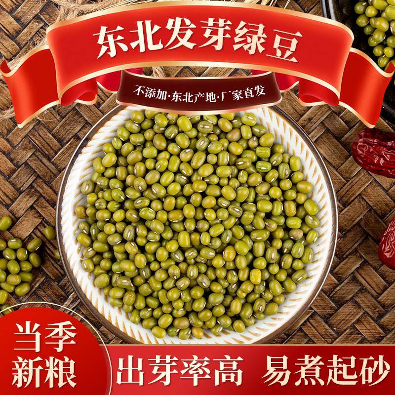 2025新货东北绿豆品质吉林农家自产直销发豆芽绿豆汤绿小豆真空装