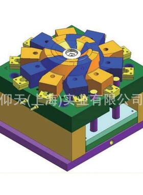 上海注塑模具研发设计加工大批量生产家用塑料垃圾桶注塑加工模具