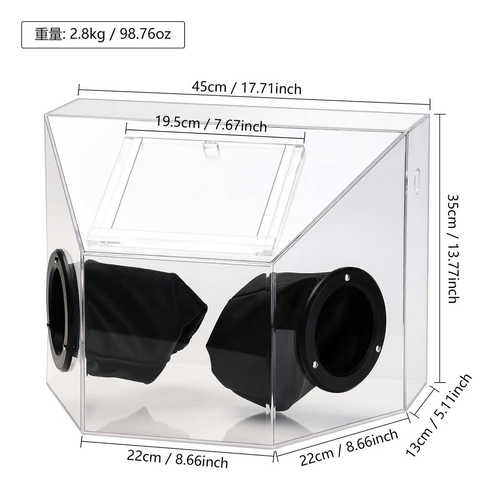 吊力防尘箱 箱机打磨牙封箱加厚密亚克布一体式金银箱机 打磨轮机