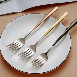 食品级304不锈钢叉子餐叉，家用西餐餐具牛排叉，西餐叉儿童