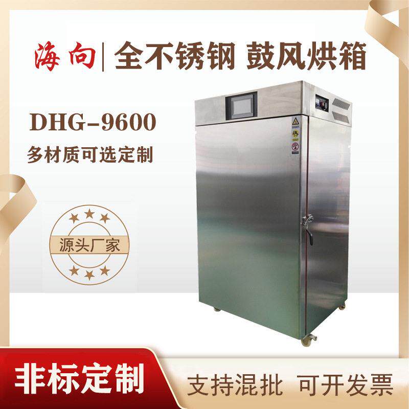 非标定制型全不锈钢鼓风烘箱立式热风循环温烘箱DHG-9600