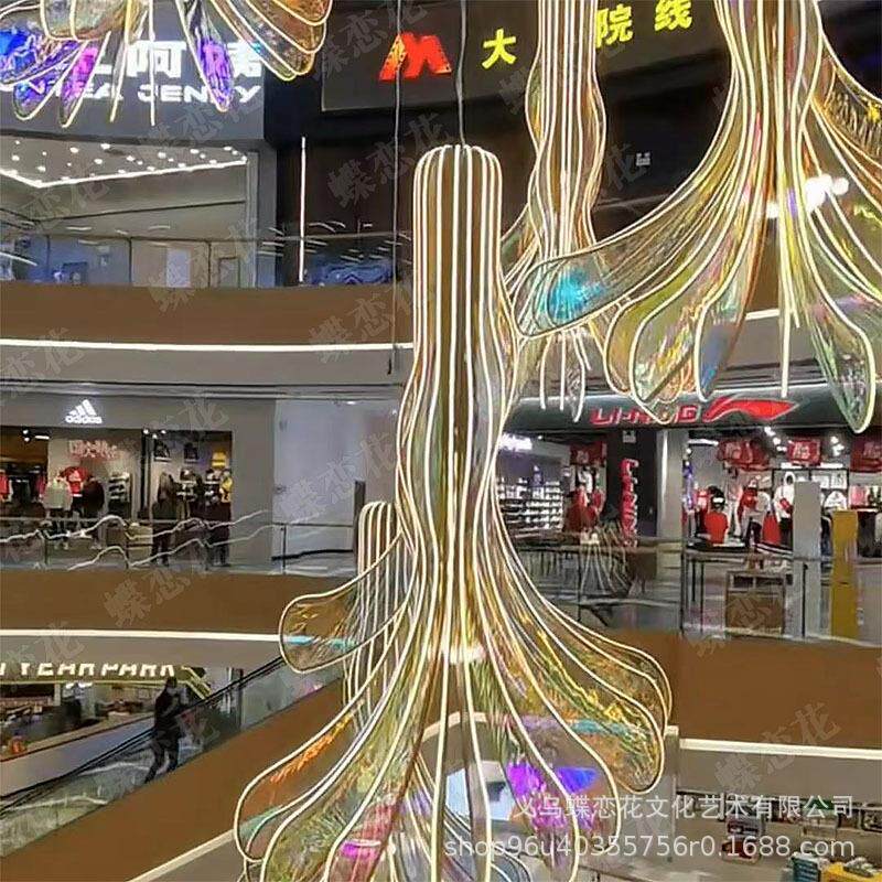 大型商场中庭吊饰装饰布置吊顶美陈购物中心酒店大厅挂饰创意美陈