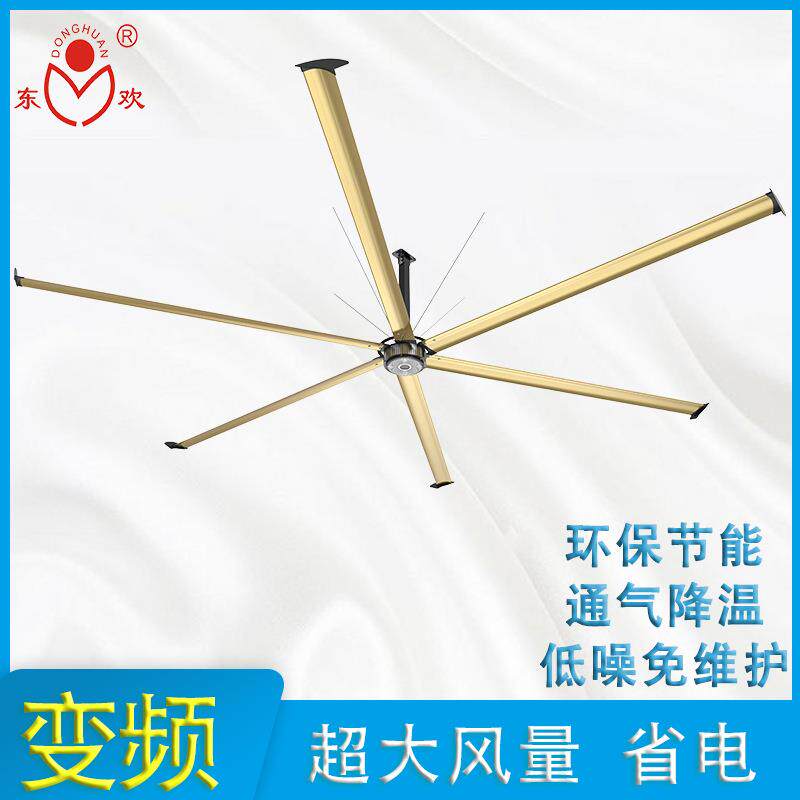 工业仓库大吊扇车间通风降温风扇商用节能大功率环保风扇台州厂家