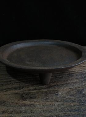 古董古玩热卖收藏铸铁材质火炉底盘接灰底座民俗怀旧工艺实用收藏