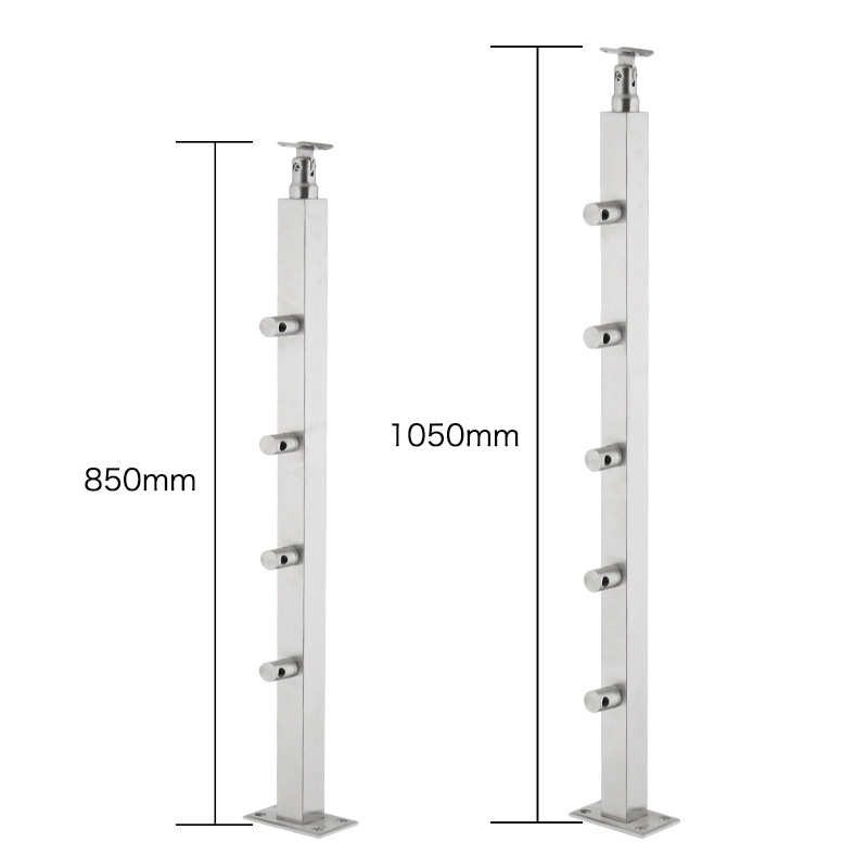 室内304不锈钢栏杆楼梯扶手护栏 阳台护栏杆立柱商场楼梯栏杆立柱
