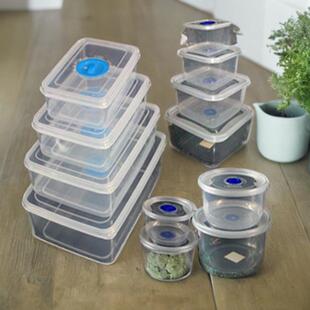 圆形塑料保鲜盒泡面碗食品包装盒样品盒饭盒微波带孔小号留样盒方