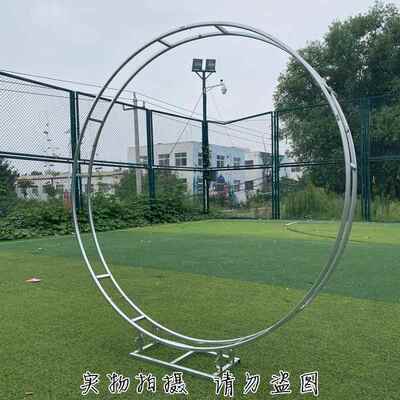 道具环铁艺杆圆架子户LIE外婚礼气派对圆形双拱门球场景布置路引