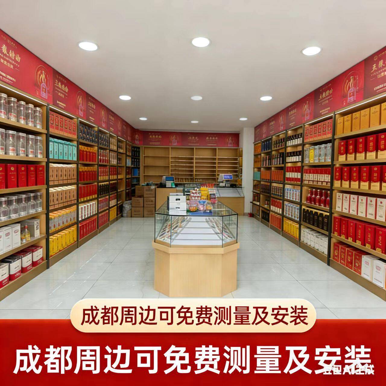 成都烟酒展示柜超市便利店展示柜酒柜特产柜白酒柜便利店整店定制