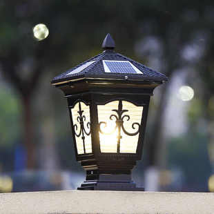 柱头灯灯户外尖花大门柱子围墙灯庭院灯欧式 花园别墅庭院灯柱头灯