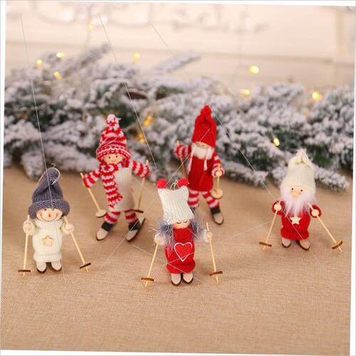 Christmas ornament doll Christmas tree pendant mini doll